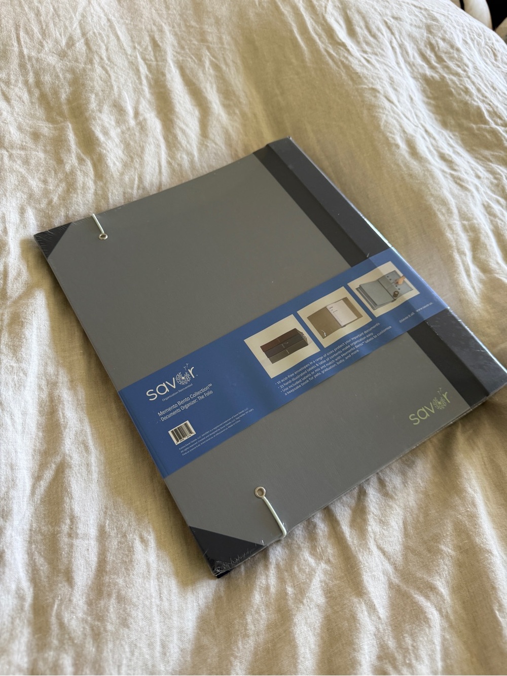 NWT Savor Document Organizer Folio in Slate Gray - Picture 11 of 16